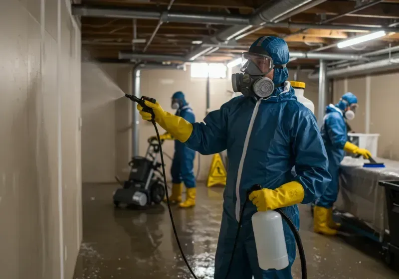 Basement Sanitization and Antimicrobial Treatment process in Holyoke, CO