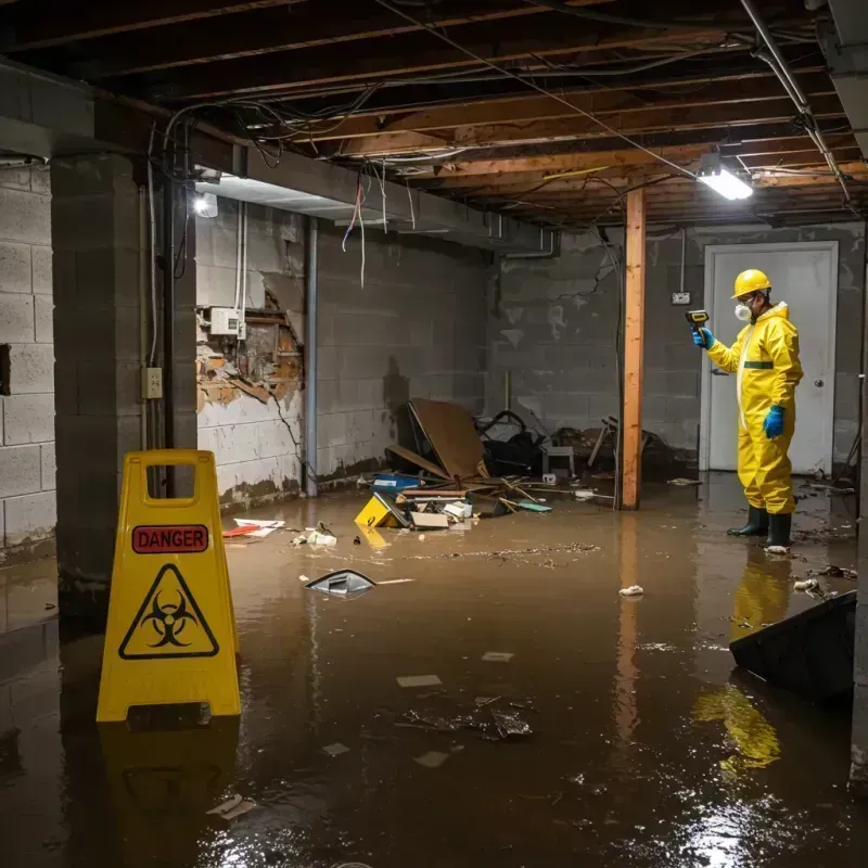 Flooded Basement Electrical Hazard in Holyoke, CO Property