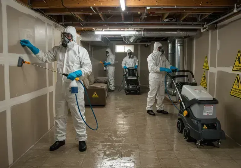 Basement Moisture Removal and Structural Drying process in Holyoke, CO